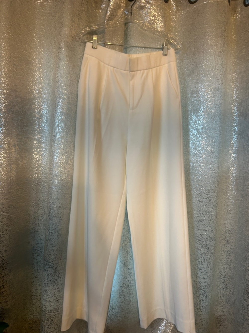 Elite Tahari- Women’s High-Rise Wide-Leg Pants in White
